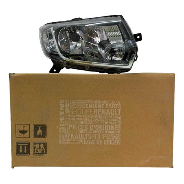 Farol Renault Sandero Logan F/ Simples Direito 2015 A 2022 Direito