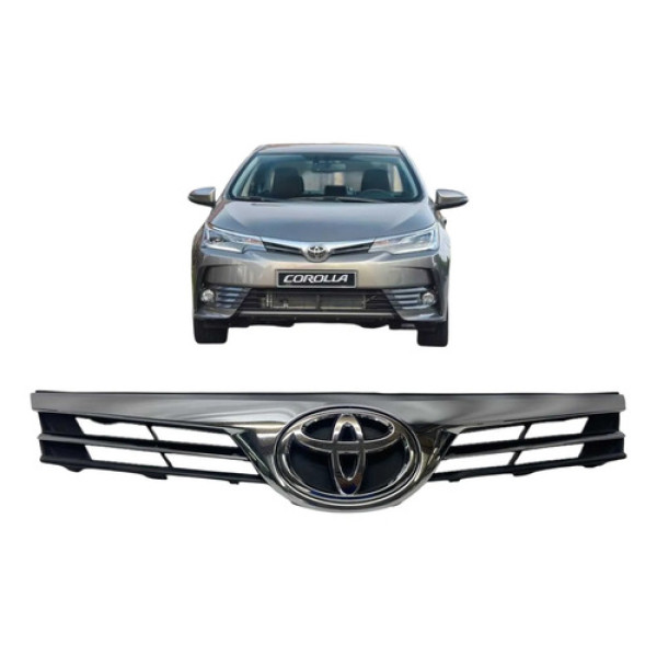Grade Superior Toyota Corolla 2017 A 2019 Preto Brilhante
