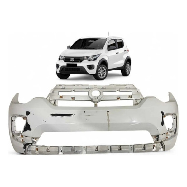 Parachoque Dianteiro Fiat Mobi 2015 A 2021 Original Branco