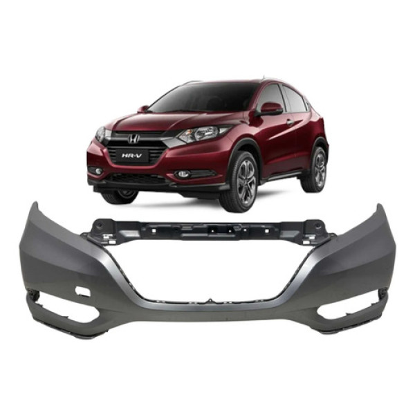 Parachoque Dianteiro Honda Hrv 2016 2017 2018 Original Prata