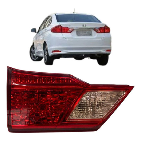 Lanterna Esquerda Tampa Honda City 2013 A 2017 Original Esquerdo/motorista Vermelho