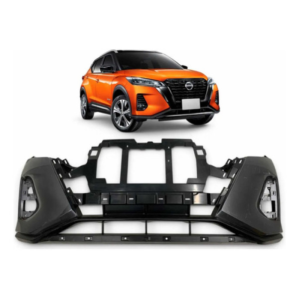 Parachoque Dianteiro Nissan Kicks 2022 2023 2024 Original Cinza