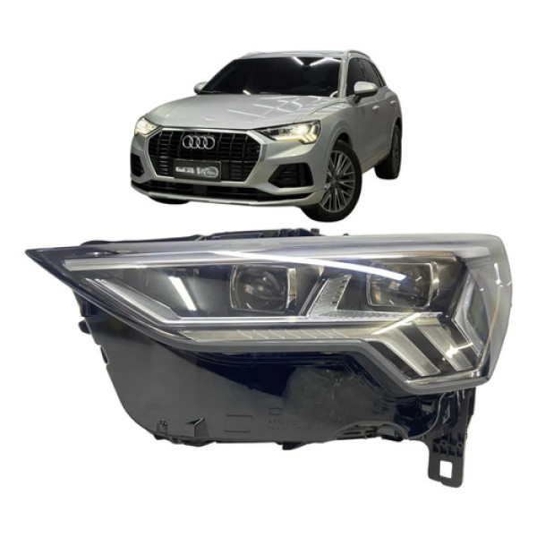 Farol Esquerdo Audi Q3 Full Led 2020 A 2024 Original Esquerdo/motorista