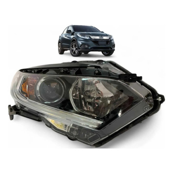Farol Honda Hrv Com Led Direito 2017 2018 2019 2020 Original Direito/passageiro