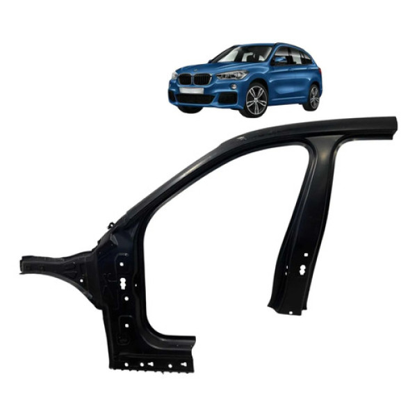 Retalho Lateral Dianteiro Esquerdo Bmw X1 F48 2016 A 2020 Preto