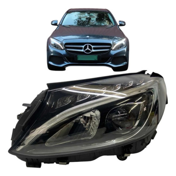 Farol Esquerdo Mercedes C180 C200 2015 A 2018 Original Esquerdo/motorista