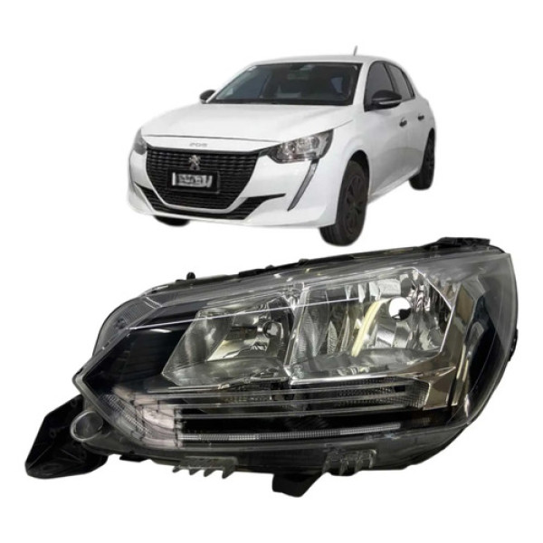 Farol Esquerdo Peugeot 208 S/led 2020 A 2024 Original Esquerdo/motorista