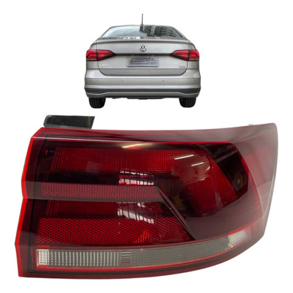 Lanterna Traseira Direita Volkswagen Virtus 2018 A 2022 Direito/passageiro Vermelho