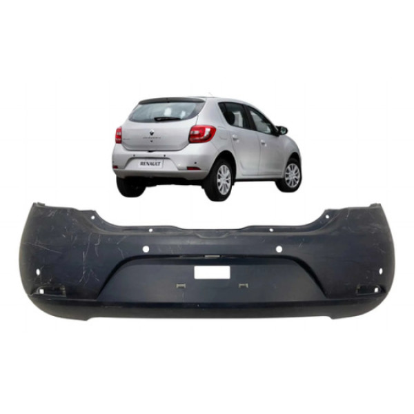 Parachoque Traseiro Renault Sandero 2014 A 2019 Original