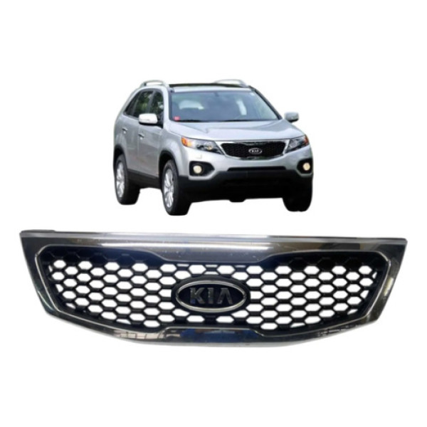 Grade Superior Kia Sorento 2010 A 2014 Original Preto Brilhante