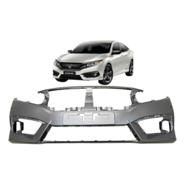 Parachoque Dianteiro Honda Civic G10 2017 A 2019 Orignal Prateado
