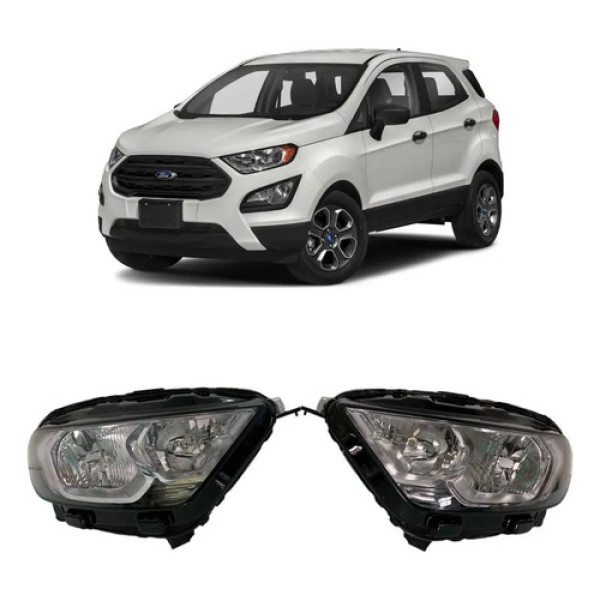 Farol Ford Ecosport S/ Led Direito 2018 A 2022 Original Direito