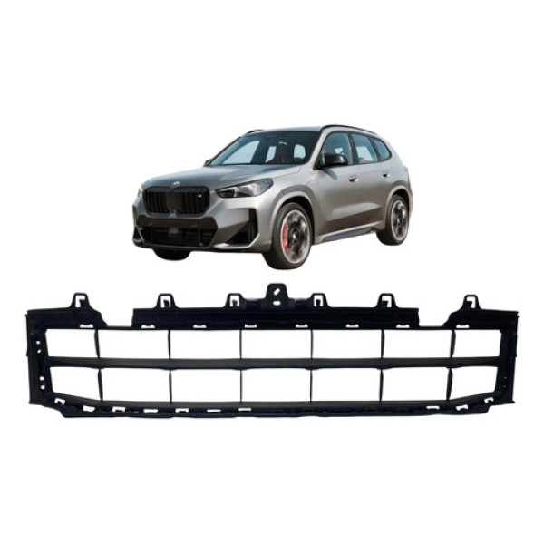 Grade Inferior Parachoque Dianteiro Bmw X1 2023 A 2025 Preto Brilhante