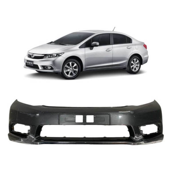 Parachoque Dianteiro Honda Civic 2012 A 2016 Usado Original Cinza