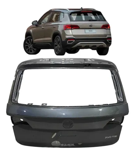 Tampa Traseira Volkswagen Taos 2022 A 2024 Original Azul