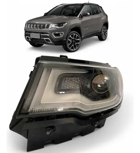 Farol Jeep Compass Led Xenon Esquerdo 2016 A 2021 Original Esquerdo/motorista