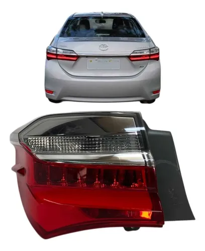 Lanterna Esquerda Toyota Corolla Led 2017 A 2019 Original Esquerdo/motorista Vermelho