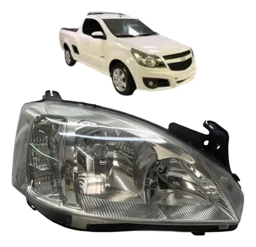 Farol Dianteiro Chevrolet Corsa Montana Original 2008 A 2012 Direito/passageiro