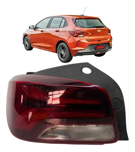 Lanterna Esquerda Chevrolet Onix Hatch S/ Led 2020 A 2024 Esquerdo/motorista Vermelha