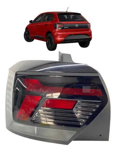 Lanterna Traseira Esquerda Volkswagen Polo Hatch 2023 A 2025 Esquerdo/motorista Vermelho