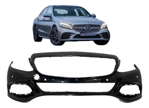 Parachoque Dianteiro Mercedes C180 C200 2015 A 2018 Preto