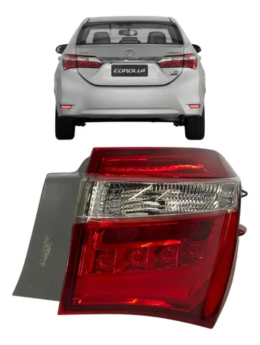 Lanterna Traseira Direita Toyota Corolla 2015 A 2017 Led Direito/passageiro Vermelho