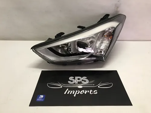 Farol Esquerdo Led Xenon Hyundai Santa Fé 2014 2015 2016 Ori Esquerdo
