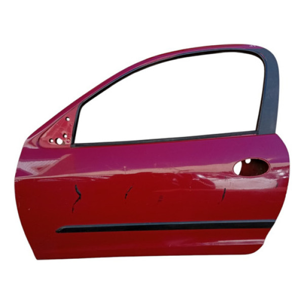 Porta Dianteira Esquerda Gm Celta 2 Portas 2006 A 2012 Dianteira Esquerda Vermelho