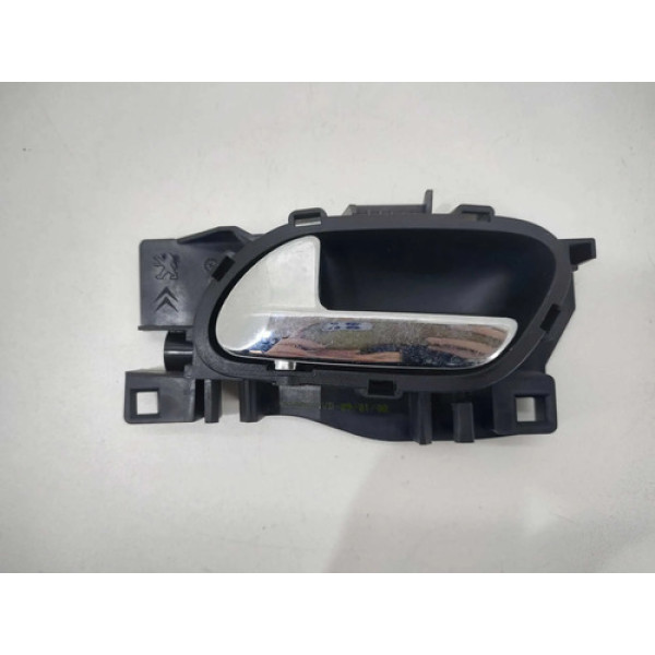 Maçaneta Interna Citroen C4 Picasso 2010 Dianteira Esquerda Prateado Dianteira