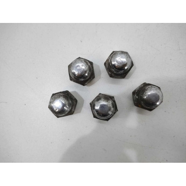 Kit Jogo 5 Parafusos Roda Kia Magentis 2005 Prata