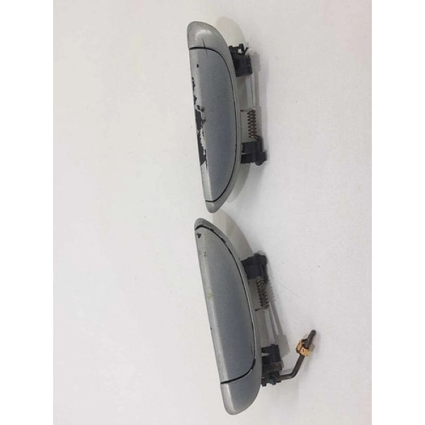 Par Maçaneta Externa Megane 1998 1.6 Dianteira Preto Dianteira