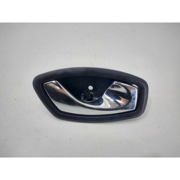 Maçaneta Interna Renault Fluence 2013 Traseira Direita Prateado Traseira