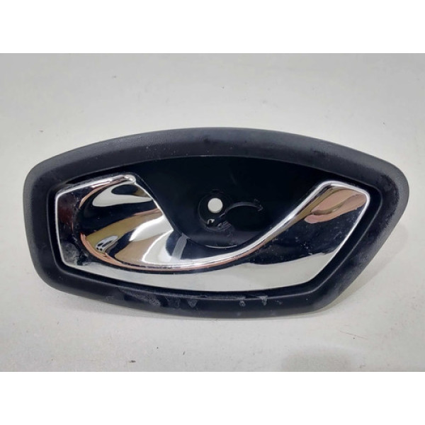 Maçaneta Interna Renault Fluence 2013 Traseira Esquerda Prateado Traseira