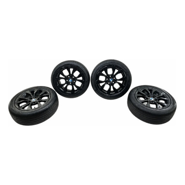 Jogo Rodas Bmw 118 2013 2014 2015 Sem Pneus Aro 17 Preto