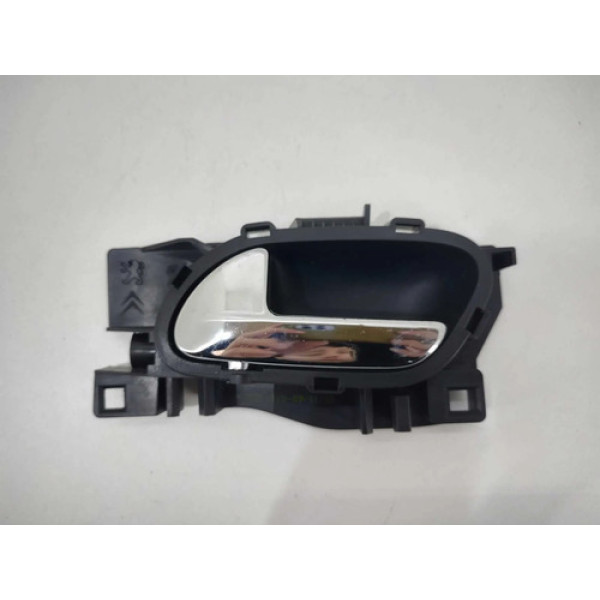 Maçaneta Interna Citroen C4 Picasso 2010 Traseira Esquerda Prateado Traseira