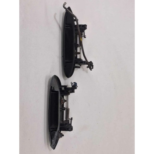 Par Maçaneta Externa Megane 1998 1.6 Dianteira Preto Traseira