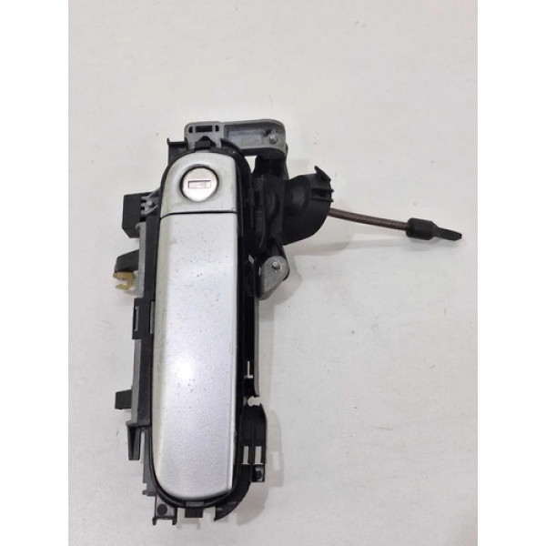 Maçaneta Porta Audi A4 2002 2003 2.0 Dianteira Esquerda Prata Dianteira