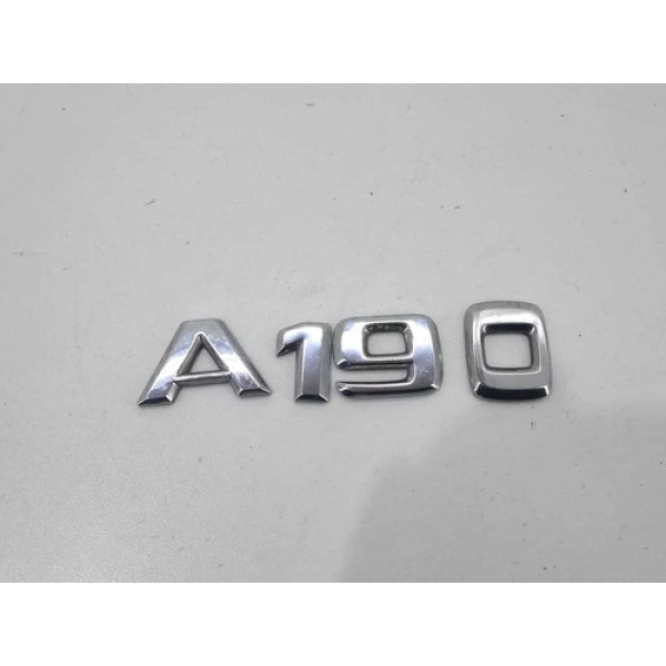 Emblema Mercedes A190 2000 2001 2002 2003 2004 Traseira Preto