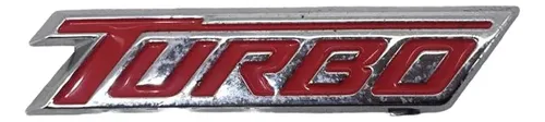 Emblema Turbo Tampa Traseira Chevrolet Cruze 2021 Vermelho