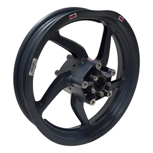 Roda Dianteira Kymco Ak 550 22/24 Original Trincada 55073 Cinza-escuro