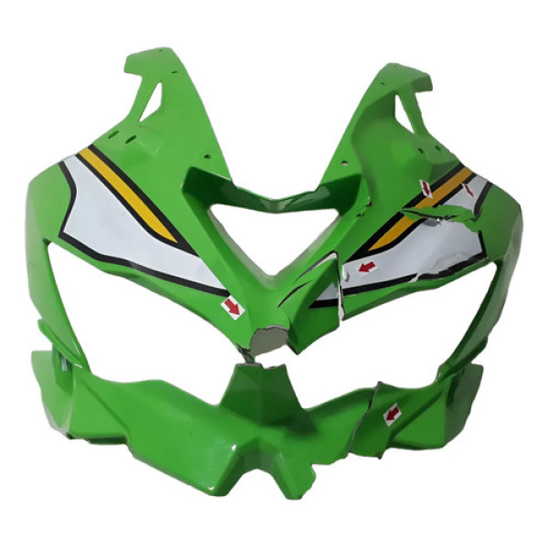 Carenagem Frontal Kawasaki Zx4r 24/26 Orig Quebrada 63781 Verde