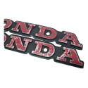 Par Emblema Honda Cb 400 Original Detalhes 49642 Vermelho