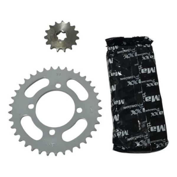 Kit Transmissão Relação  Crypton 105 1997/2005 Maxx Premium Cinza