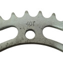 Coroa Nx4 Falcon Xre300 De 40 Dentes Aço Meteoro 0175 Prateado