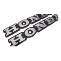 Par Emblema Tanque Honda Cb 400 Original Detalhes 54404 Prateado
