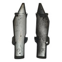 Par Protetor Escapamento Yamaha Xt 660 12/18 Detalhe 54150 Cinza-escuro
