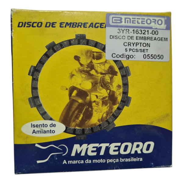 Jogo Discos Embreagem Yamaha Crypton Mateoro