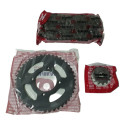 Kit Relação Ybr 125 2003 Á 2014 Unibear C/ Retentor Cinza-escuro