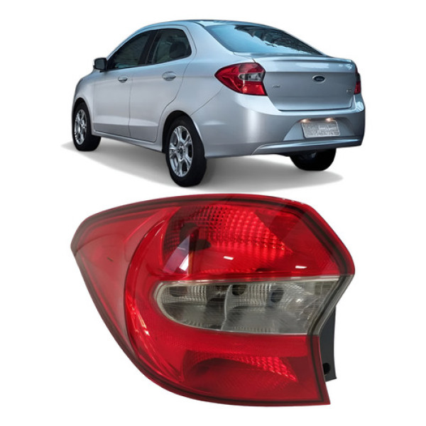 Lanterna Traseira Ford Ka+ Sedan 2015 A 2018 Fume Lado Esquerdo/motorista Fumê