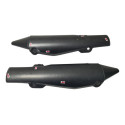 Par Protetor Escapamento Yamaha Xt 660 12/18 Detalhe 54150 Cinza-escuro
